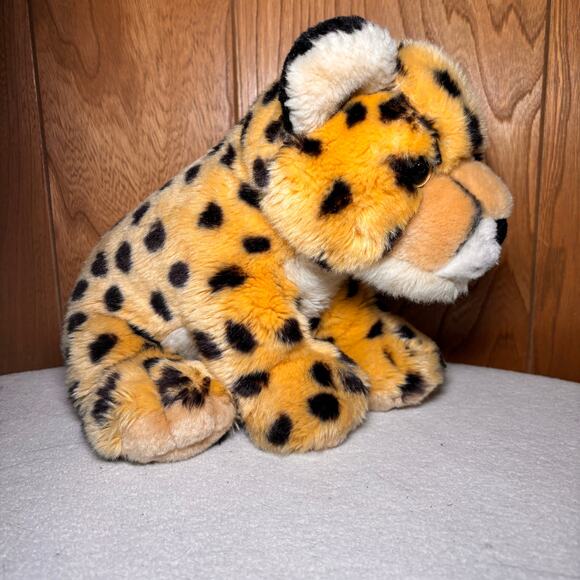 Cheetah Plush 16" Jungle Cat Leopard Baby Cub Stuffed Animal Toy - Picture 1 of 6